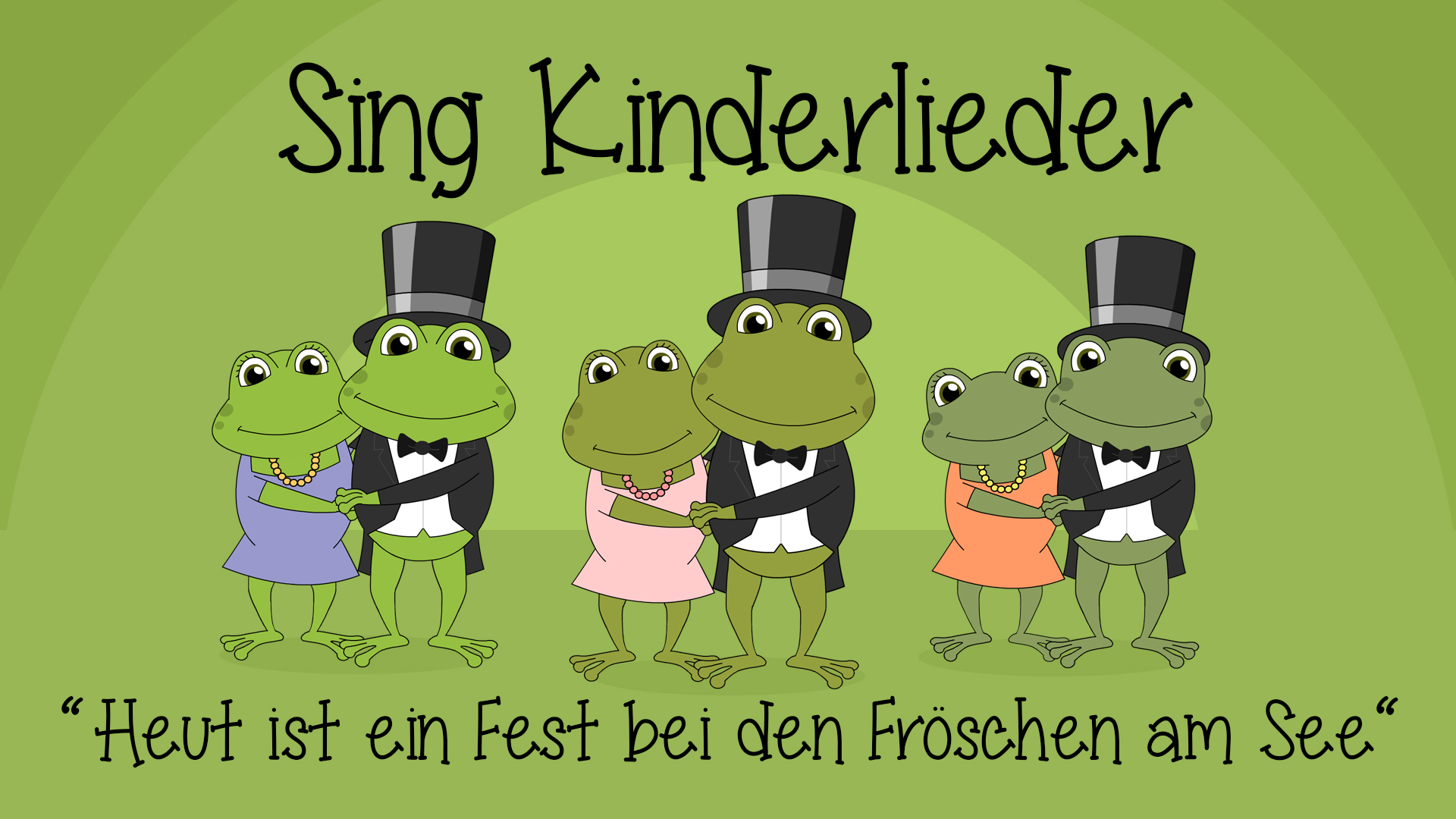 Heut ist ein Fest bei den Fröschen am See