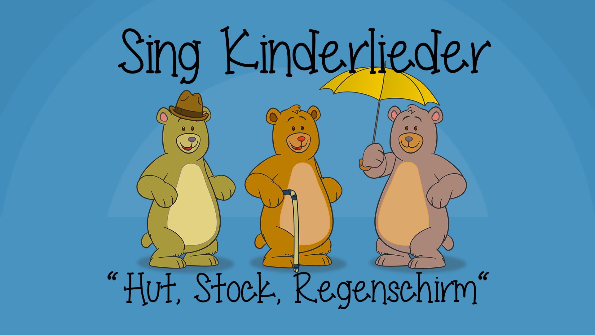 Ein Hut, ein Stock, ein Regenschirm