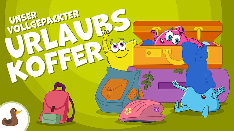 Unser vollgepackter Urlaubskoffer